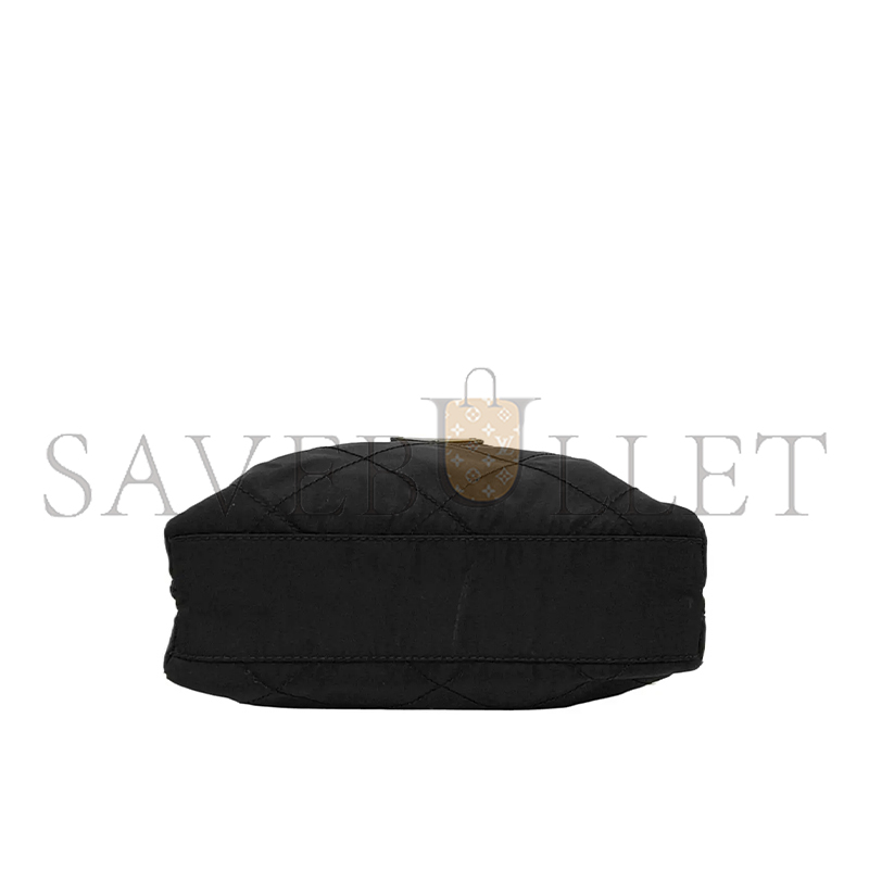 Pra*a black nylon chain crossbody bag 1bd647 (20.5*19.5*6cm)
